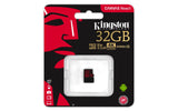 Atminties kortelė Kingston microSDHC Canvas React 32GB 100/70 U3 UHS-I V30 A1