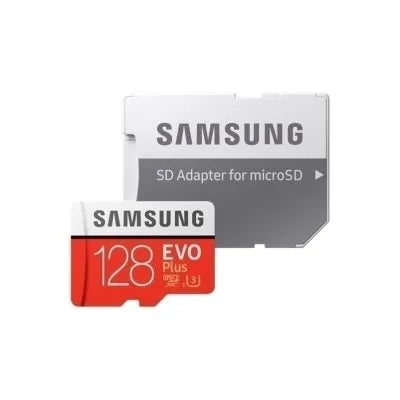 Atminties kortelė SAMSUNG MicroSDXC 128GB Cl.10 "EVO+" + adapteris