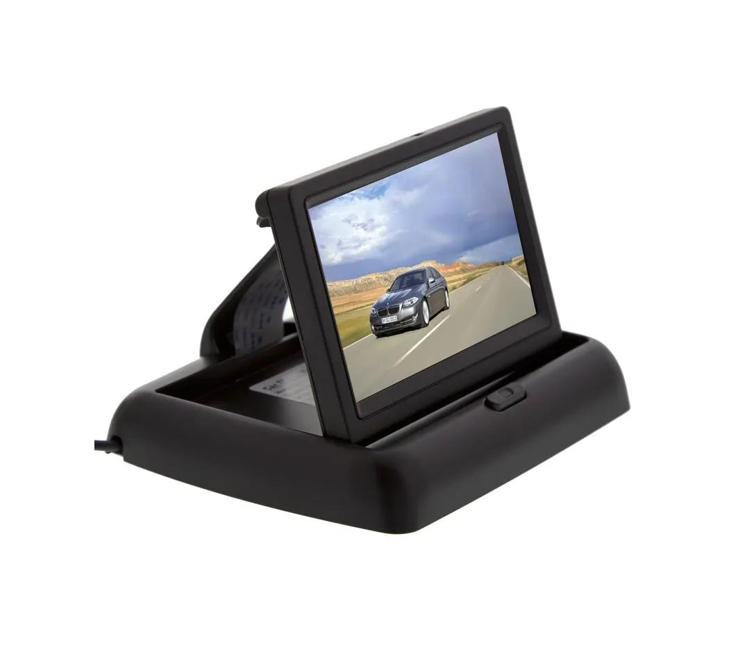 Atsidarantis monitorius galinio vaizdo kamerai 4.3"