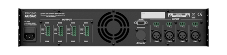 Audac PMQ240, garso stiprintuvas 100V 4x240W su DSP