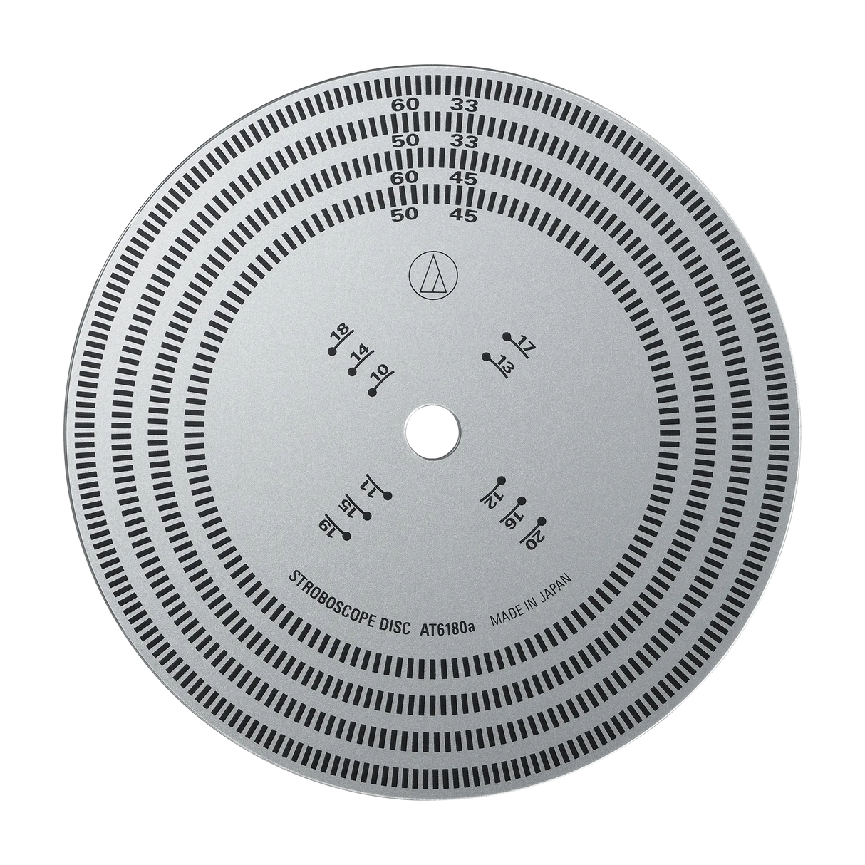 Audio-Technica AT6180a, stroboskopinis diskas
