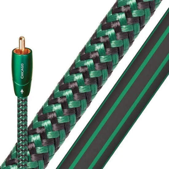 AudioQuest Chicago, tarpblokinis RCA kabelis (0.5m-5m)