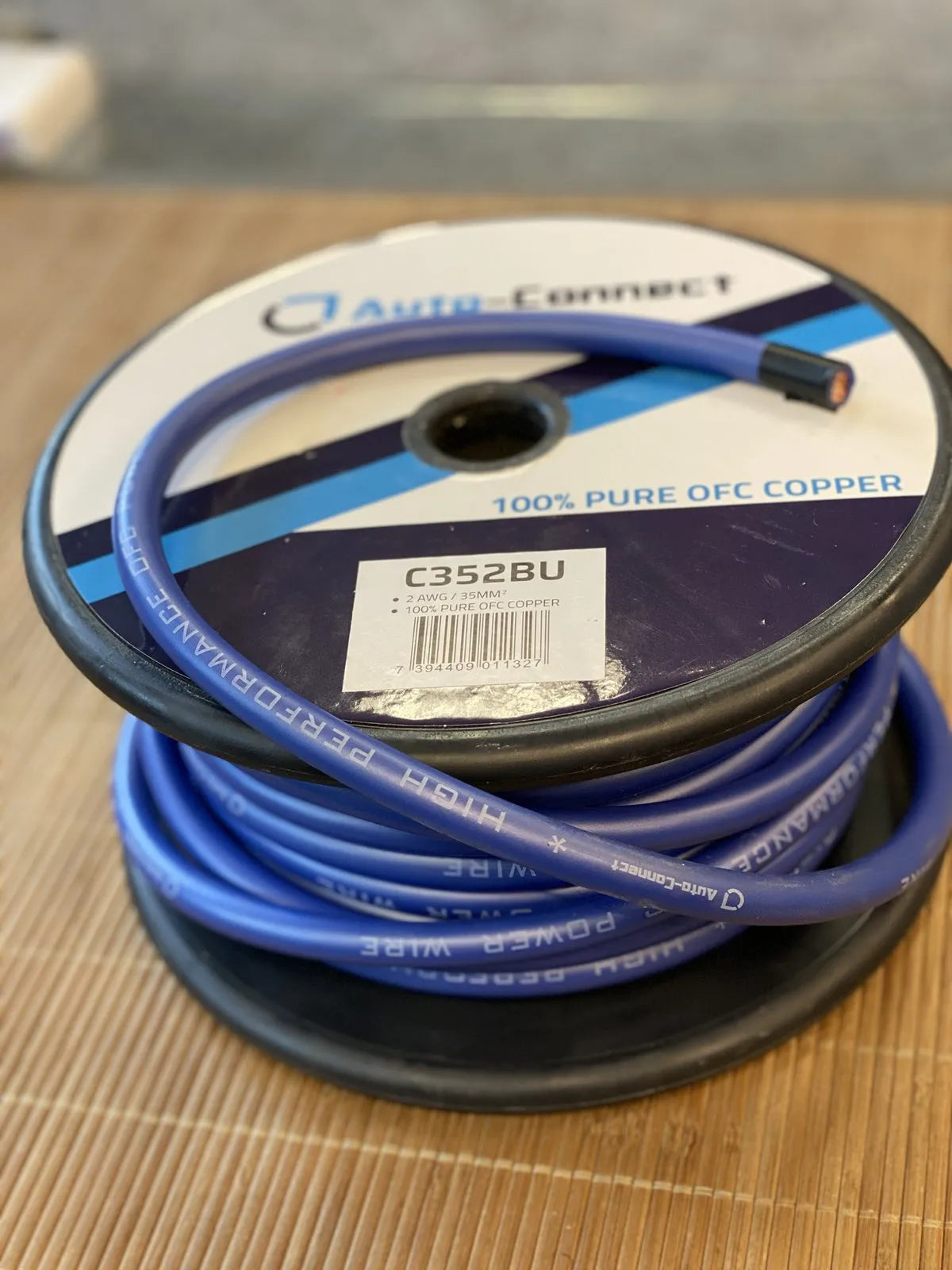 Auto Connect 2 AWG / 35mm2 C352BU (100% OFC), maitinimo laidas