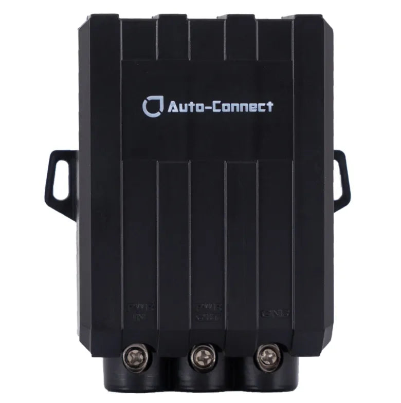 Auto Connect 720PNF40A, 40A trukdžių filtras - Apatinė dalis su jungtimis ir užrašais