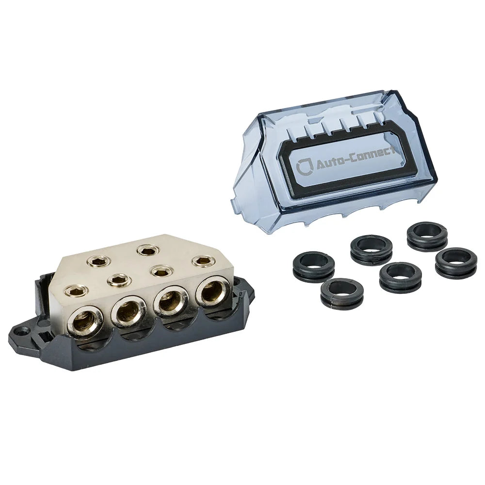 Auto-Connect L1DB5324, 53 mm², 2 to 4, galios paskirstymo blokas, skirtas iš dviejų įėjimų paskirstyti maitinimą keturiems išėjimams