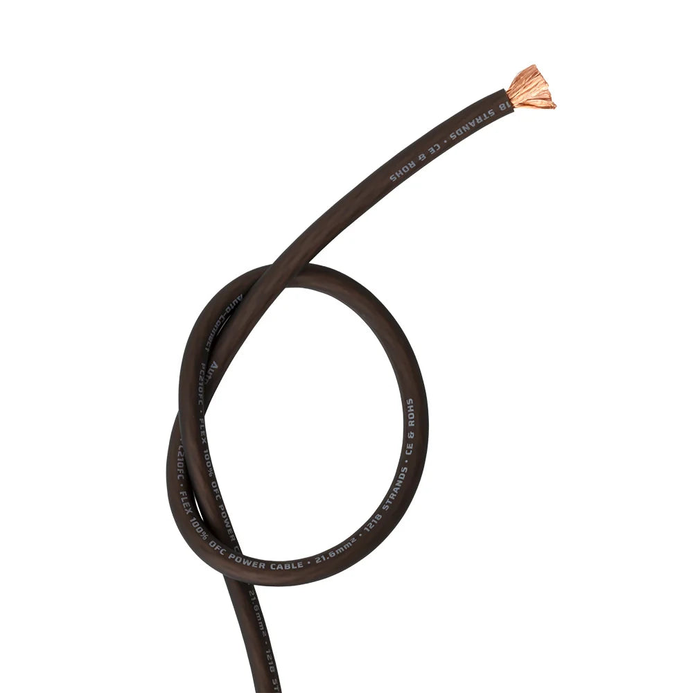 Auto Connect PC21OFCB, 21.6mm² / 4 AWG maitinimo kabelis iš 100% OFC