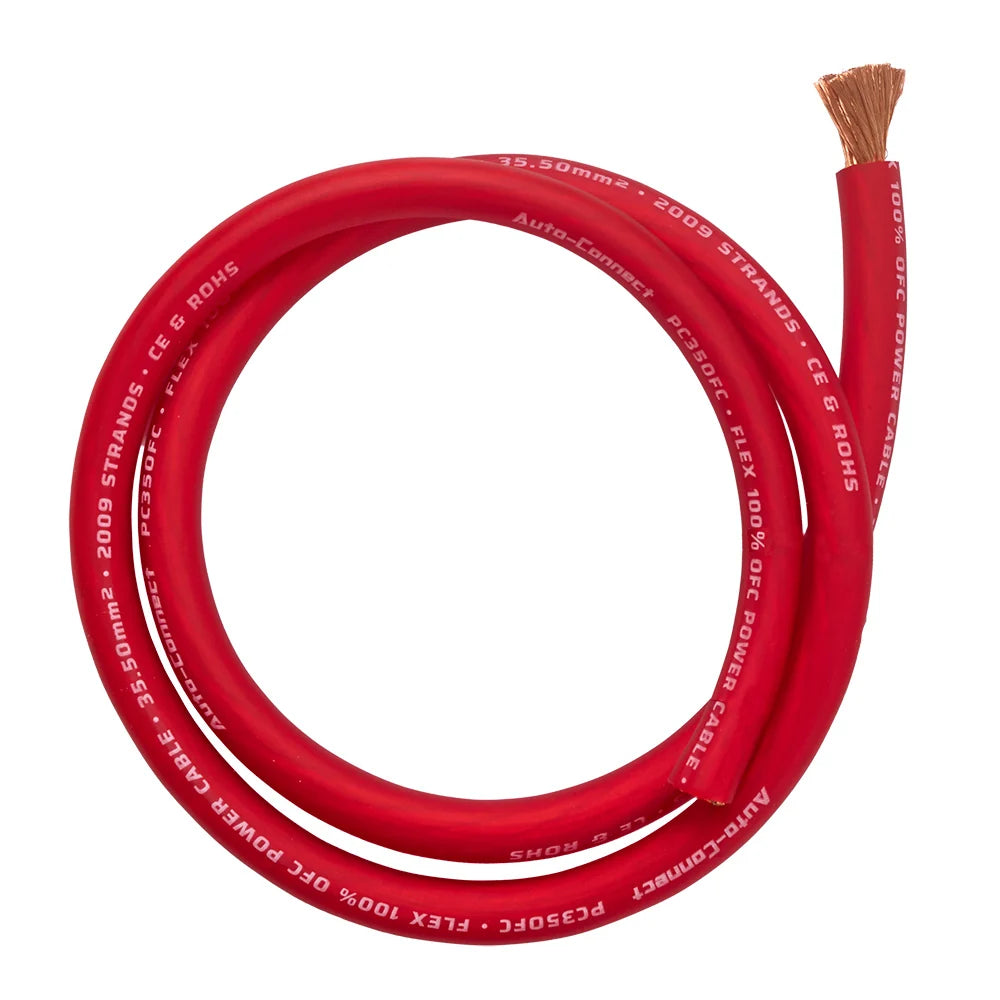 Auto Connect PC35OFCR, 35.5mm² / 2 AWG maitinimo kabelis iš 100% OFC