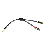 Aux įėjimo 3.5mm kištukas ir 2 RCA lizdai
