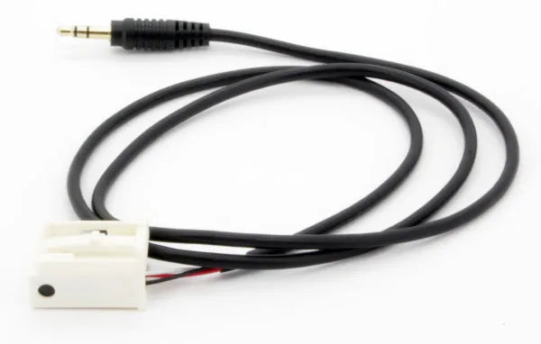 Aux įėjimo adapteris BMW 3 - Jack 3.5 - baltas jungties su laidais galas