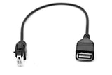 Aux įėjimo adapteris Subaru / Suzuki - USB - jungtis su laidu ir USB lizdu