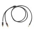 Aux įėjimo adapteris jack 3.5mm kištukas - 2 RCA kištukas