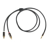 Aux įėjimo adapteris jack 3.5mm kištukas - 2 RCA kištukas
