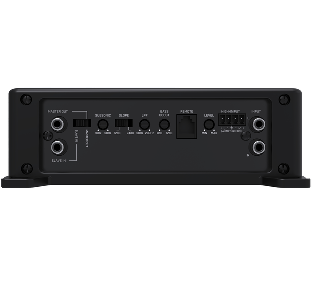BASSKIT 750 SPL - Galinė panelė su jungtimis ir valdikliais