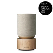 Bang & Olufsen BEOSOUND BALANCE, belaidė garso kolonėlė (įvairių spalvų) - apatinė medinė dalis su logotipu