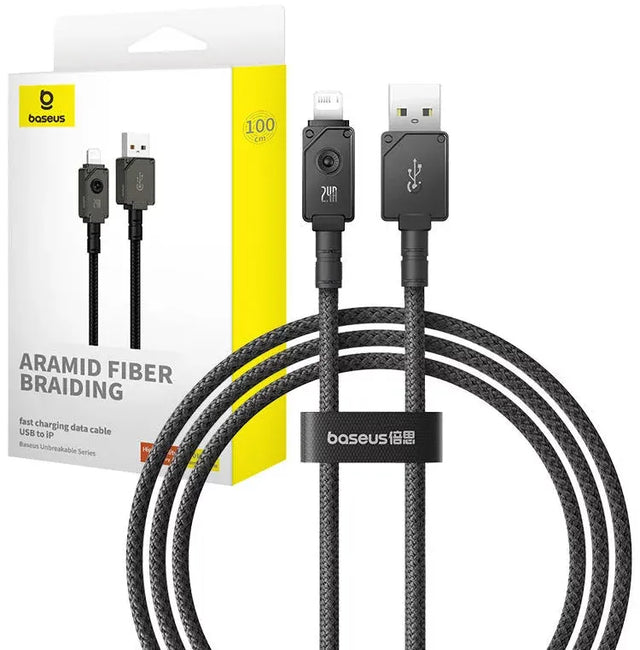 Baseus Explorer 2.4A, (1.0m) greito įkrovimo USB kabelis