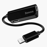 Baseus L32, audio adapteris (įvairių spalvų) - Adapterio šonai su jungtimis ir laidu