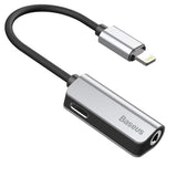 Baseus L32, audio adapteris (įvairių spalvų) - Adapterio šoninis vaizdas su jungtimis
