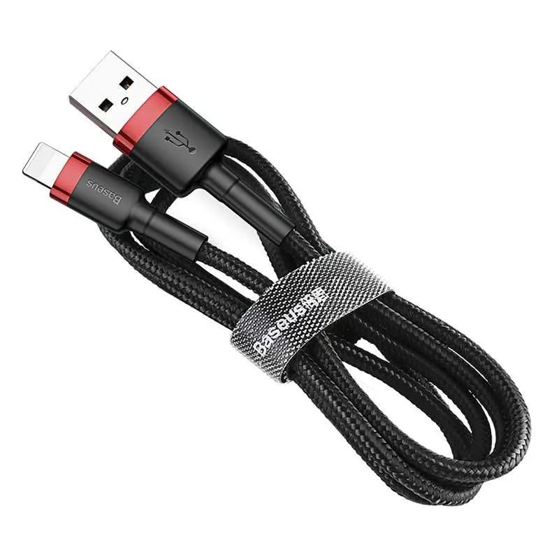 Baseus USB Lightning Apple iPhone/iPad įkrovimo ir duomenų perdavimo kabelis 2.4A, 1.0m