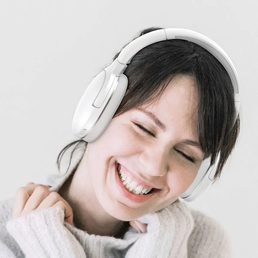 Baseus Wireless Encok D02 White, Over-Ear belaidės ausinės