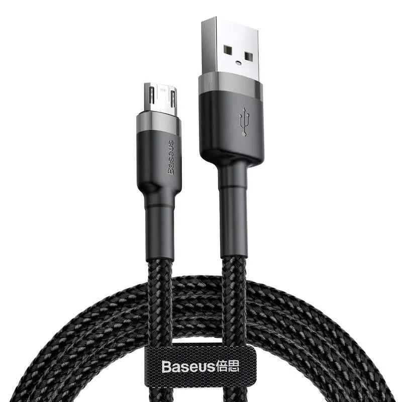 Baseus micro USB įkrovimo ir duomenų perdavimo kabelis 2.4A, 1.0m