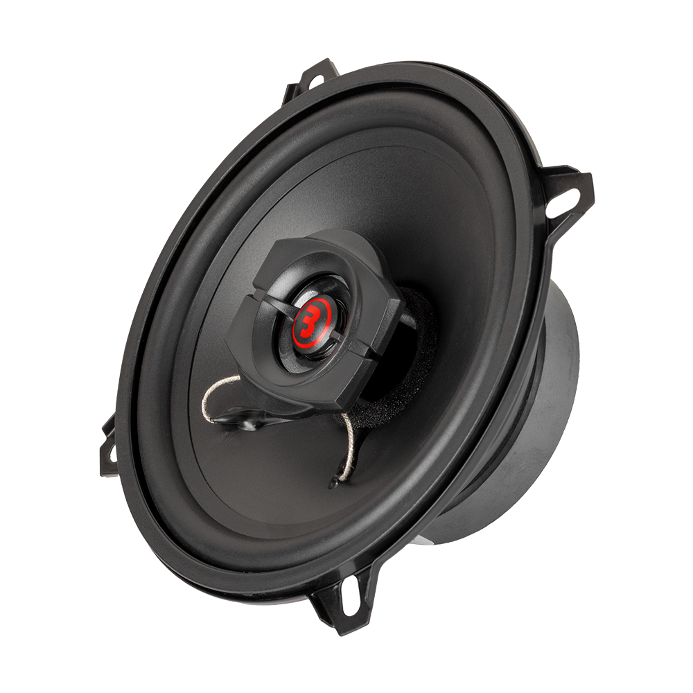 Bass Habit Rebel R130, 13 cm koaksialiniai automobiliniai garsiakalbiai - Juodas garsiakalbis su raudonu logotipu (3 vaizdas)