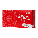 Bass Habit Rebel R130, 13 cm koaksialiniai automobiliniai garsiakalbiai - Raudona dėžutė su garsiakalbio kontūru