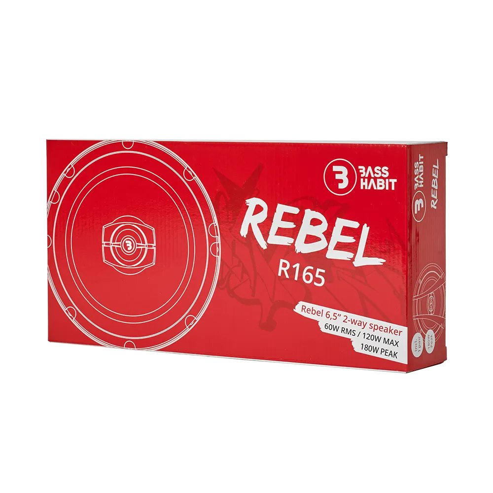 Bass Habit Rebel R165, 16.5cm koaksialiniai garsiakalbiai