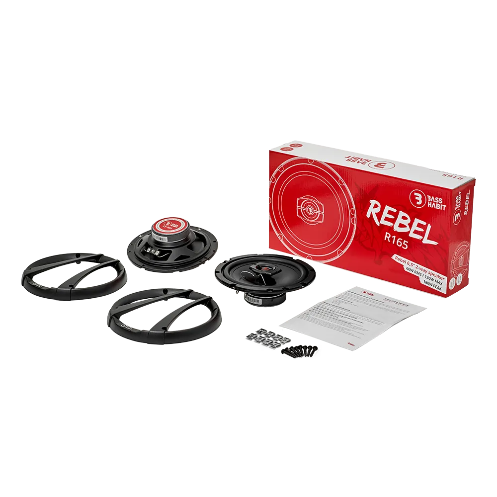 Bass Habit Rebel R165, 16.5cm koaksialiniai garsiakalbiai