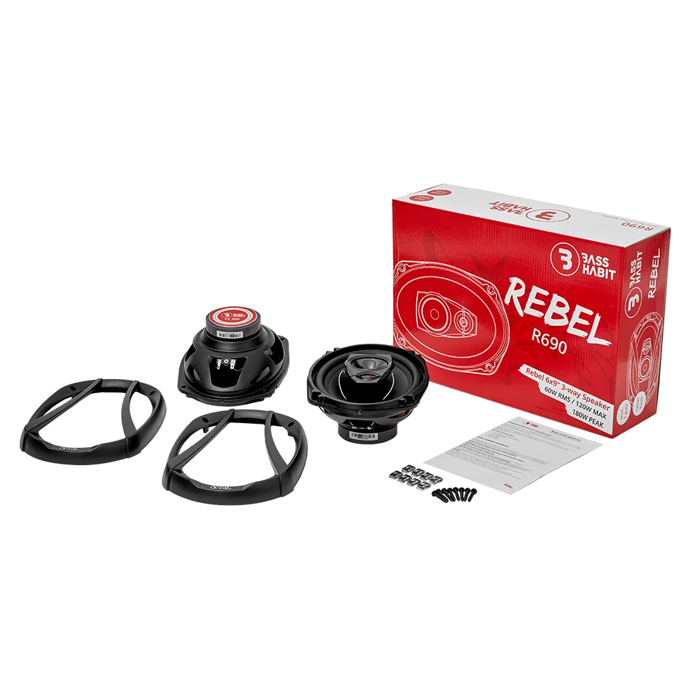 Bass Habit Rebel R690, 6x9" koaksialiniai garsiakalbiai