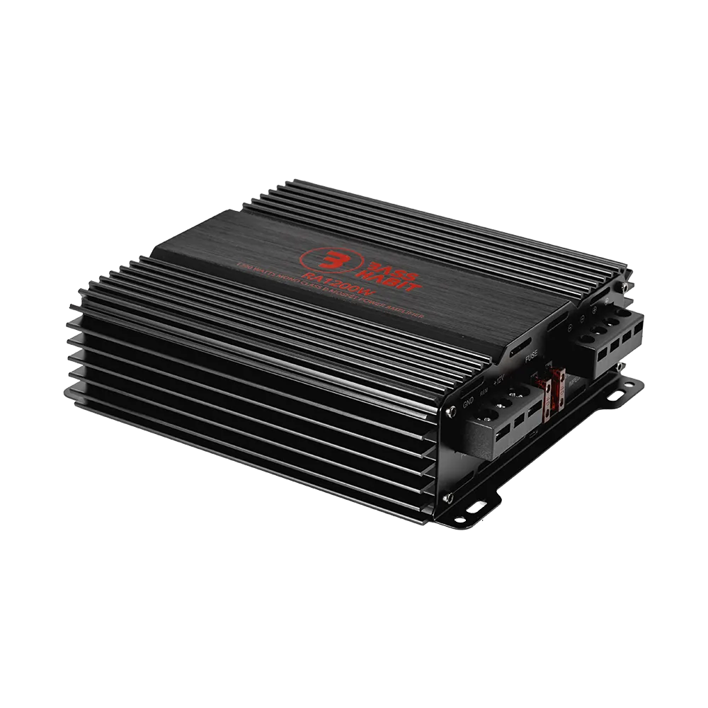Bass Habit Rebel RA1200W, mono automobilinis garso stiprintuvas 600W