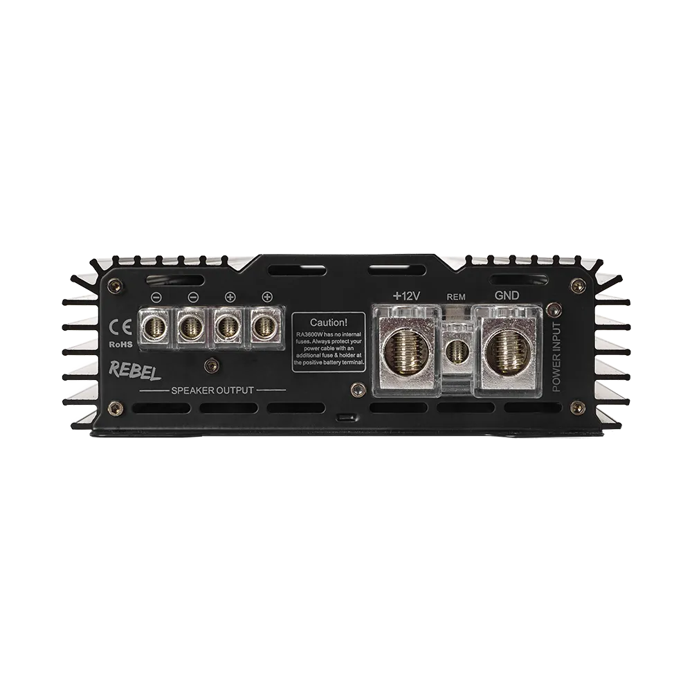 Bass Habit Rebel RA3600W, mono automobilinis garso stiprintuvas