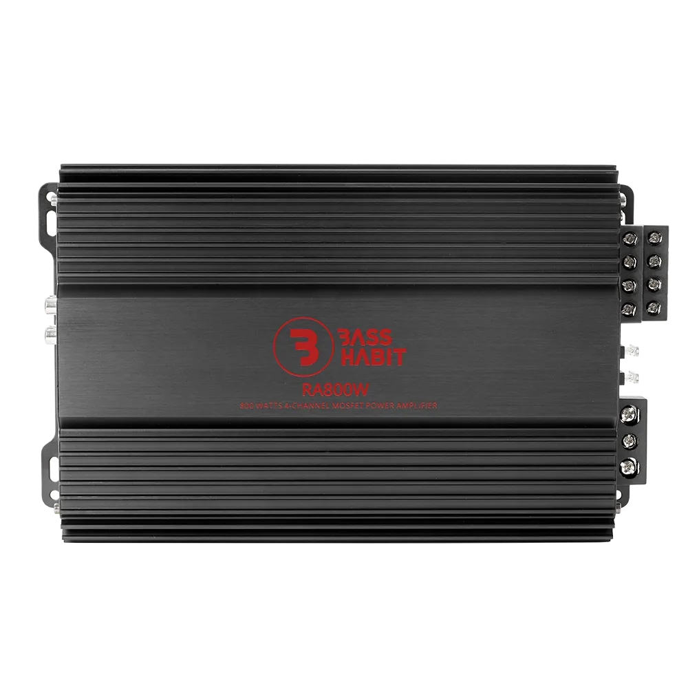 Bass Habit Rebel RA800W, 4-rių kanalų automobilinis garso stiprintuvas