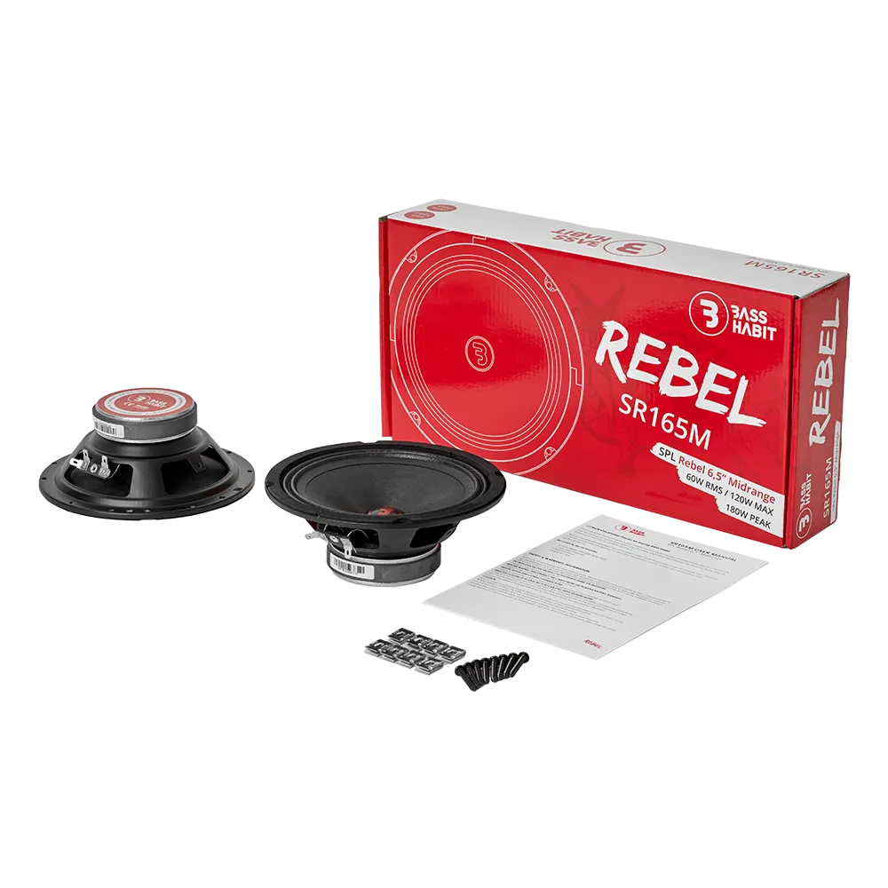 Bass Habit Rebel SR165M, 16.5cm priešbosiniai garsiakalbiai