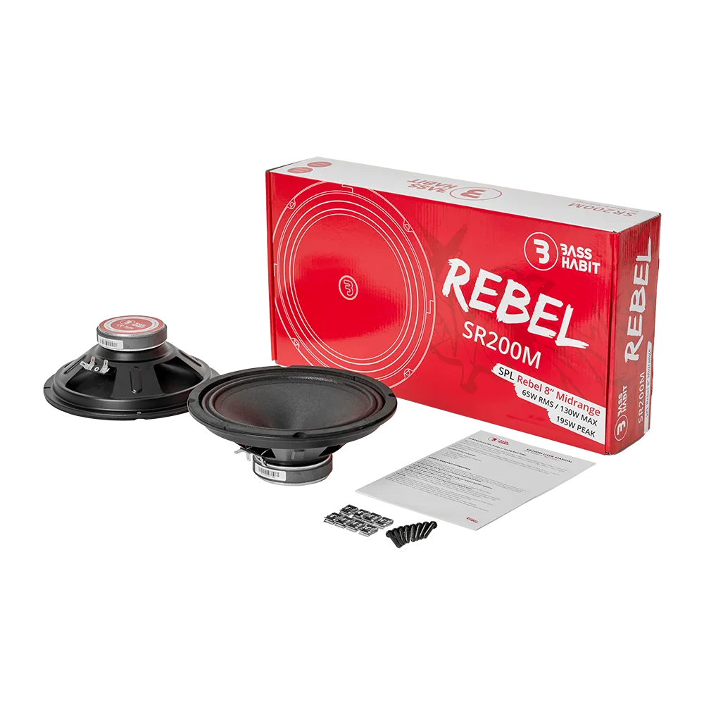 Bass Habit Rebel SR200M, 20cm priešbosiniai garsiakalbiai