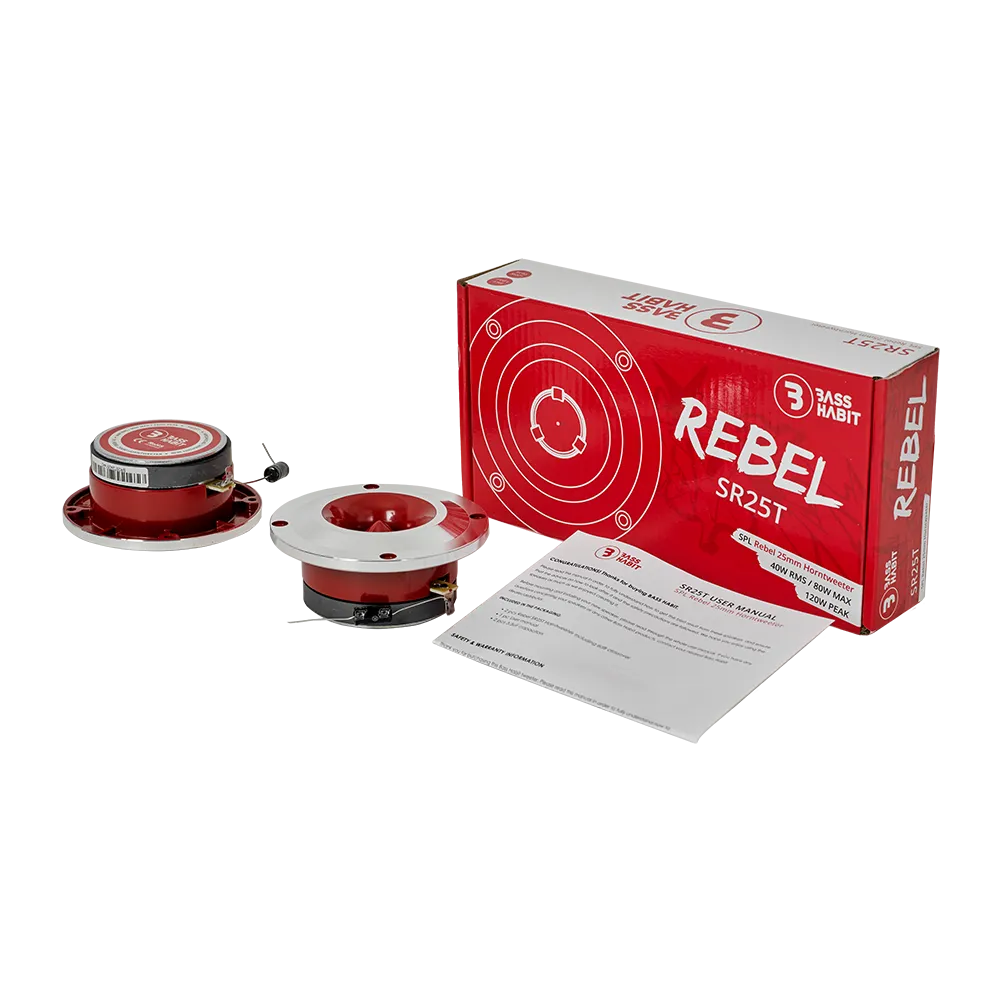 Bass Habit Rebel SR25T, automobiliniai aukštų dažnių garsiakalbiai