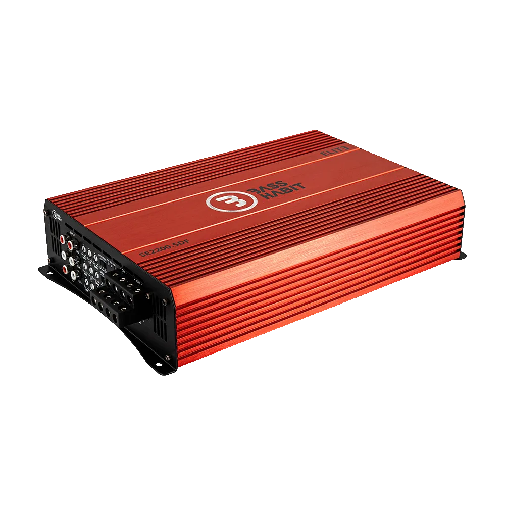 Bass Habit SPL Elite 2200.5DF, 5-kių kanalų automobilinis garso stiprintuvas