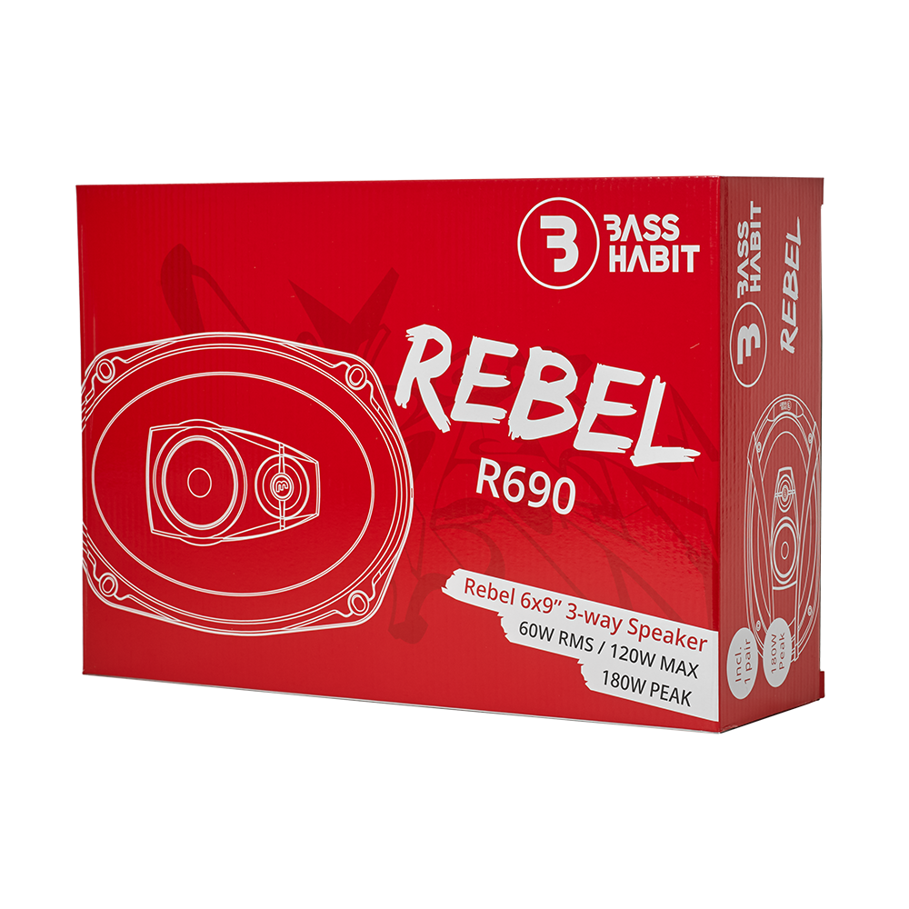Bass Habit Rebel R690, 6x9" koaksialiniai garsiakalbiai