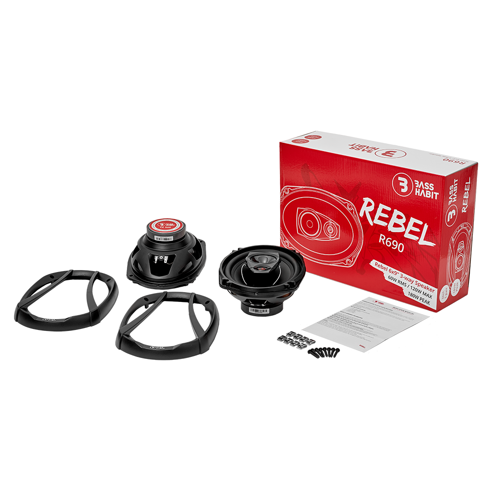 Bass Habit Rebel R690, 6x9" koaksialiniai garsiakalbiai