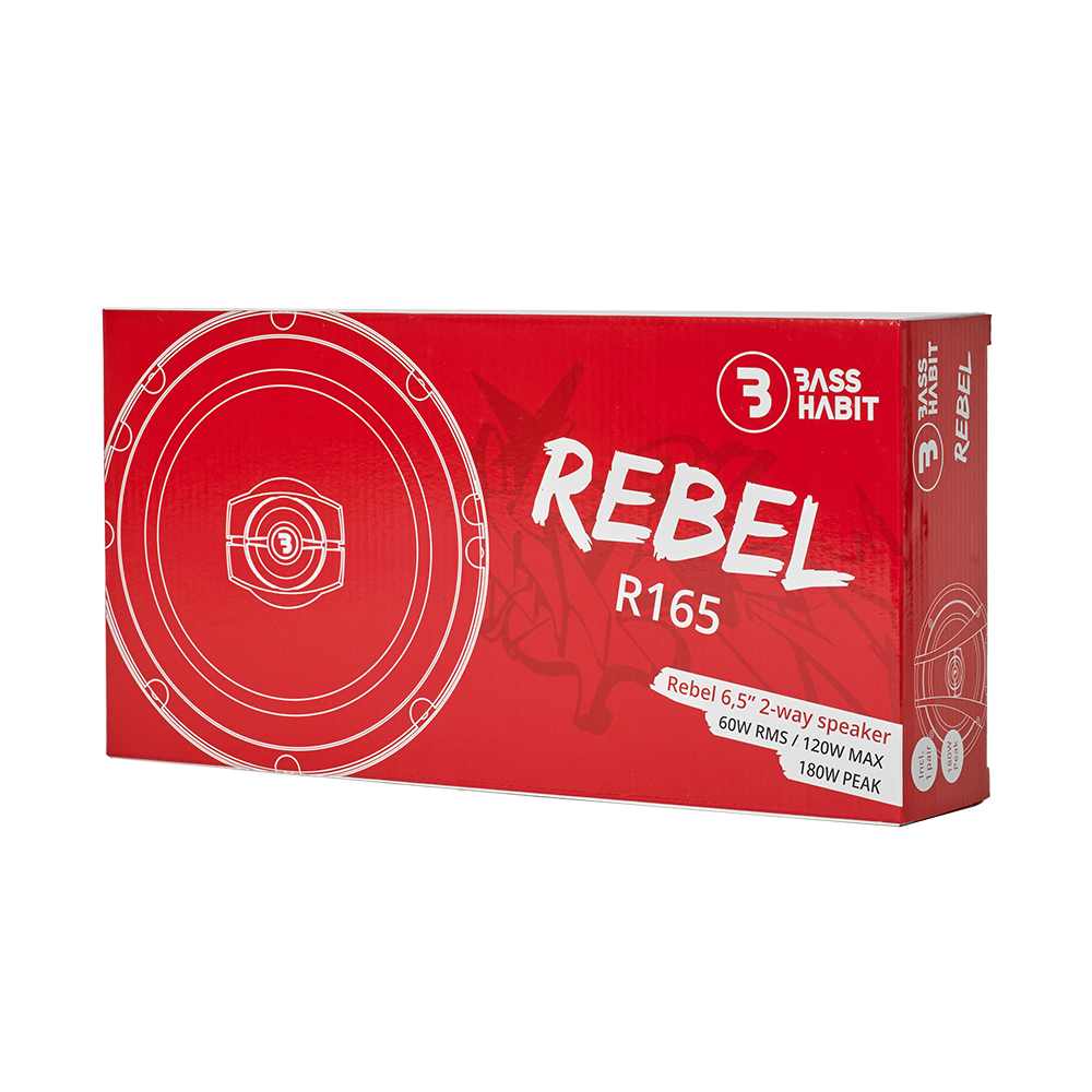Bass Habit Rebel R165, 16.5cm koaksialiniai garsiakalbiai