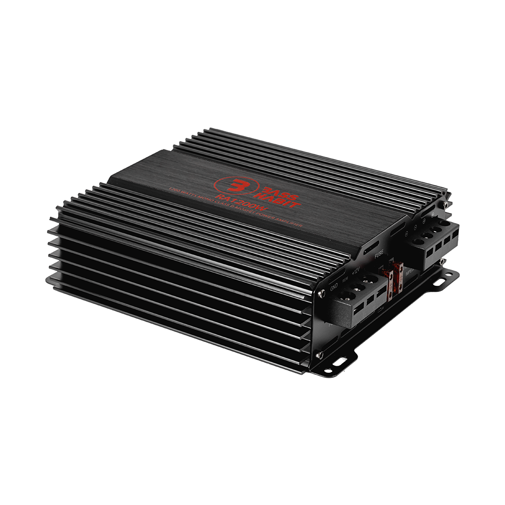 Bass Habit Rebel RA1200W, mono automobilinis garso stiprintuvas 600W