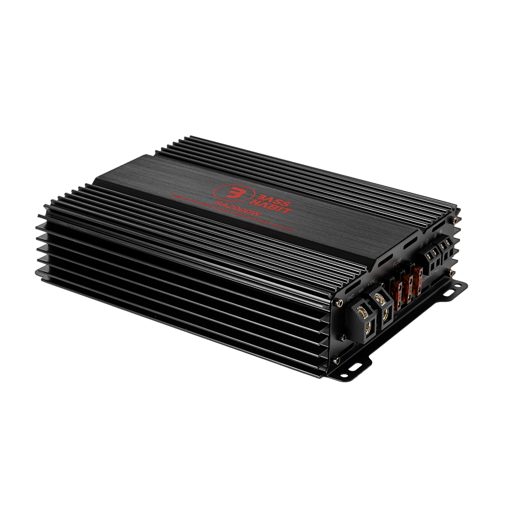 Bass Habit Rebel RA2000W, mono automobilinis garso stiprintuvas 1000W