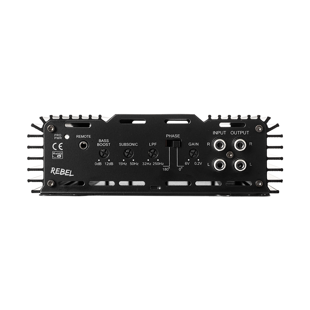 Bass Habit Rebel RA2000W, mono automobilinis garso stiprintuvas 1000W