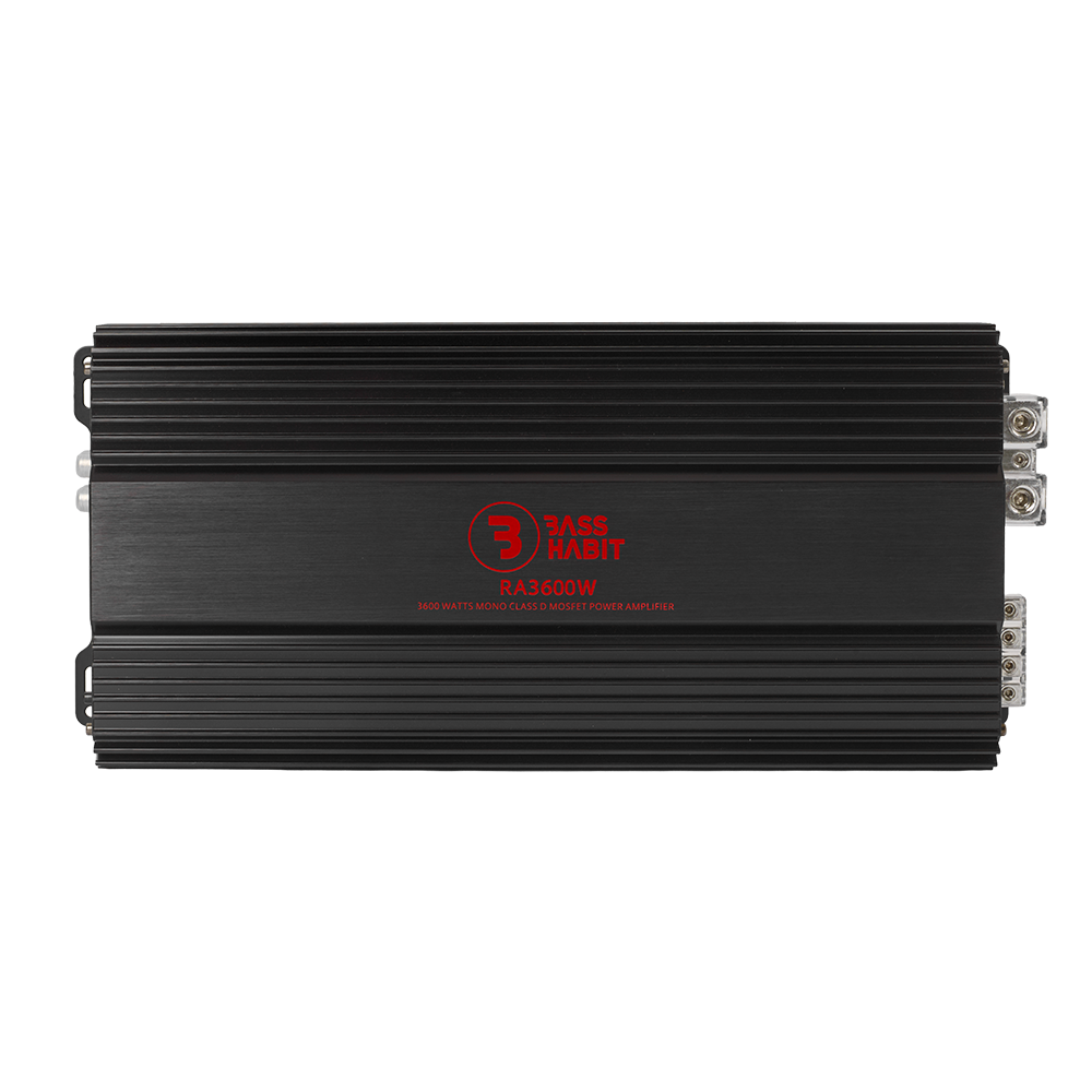 Bass Habit Rebel RA3600W, mono automobilinis garso stiprintuvas