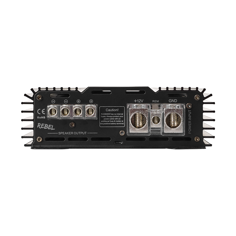 Bass Habit Rebel RA3600W, mono automobilinis garso stiprintuvas