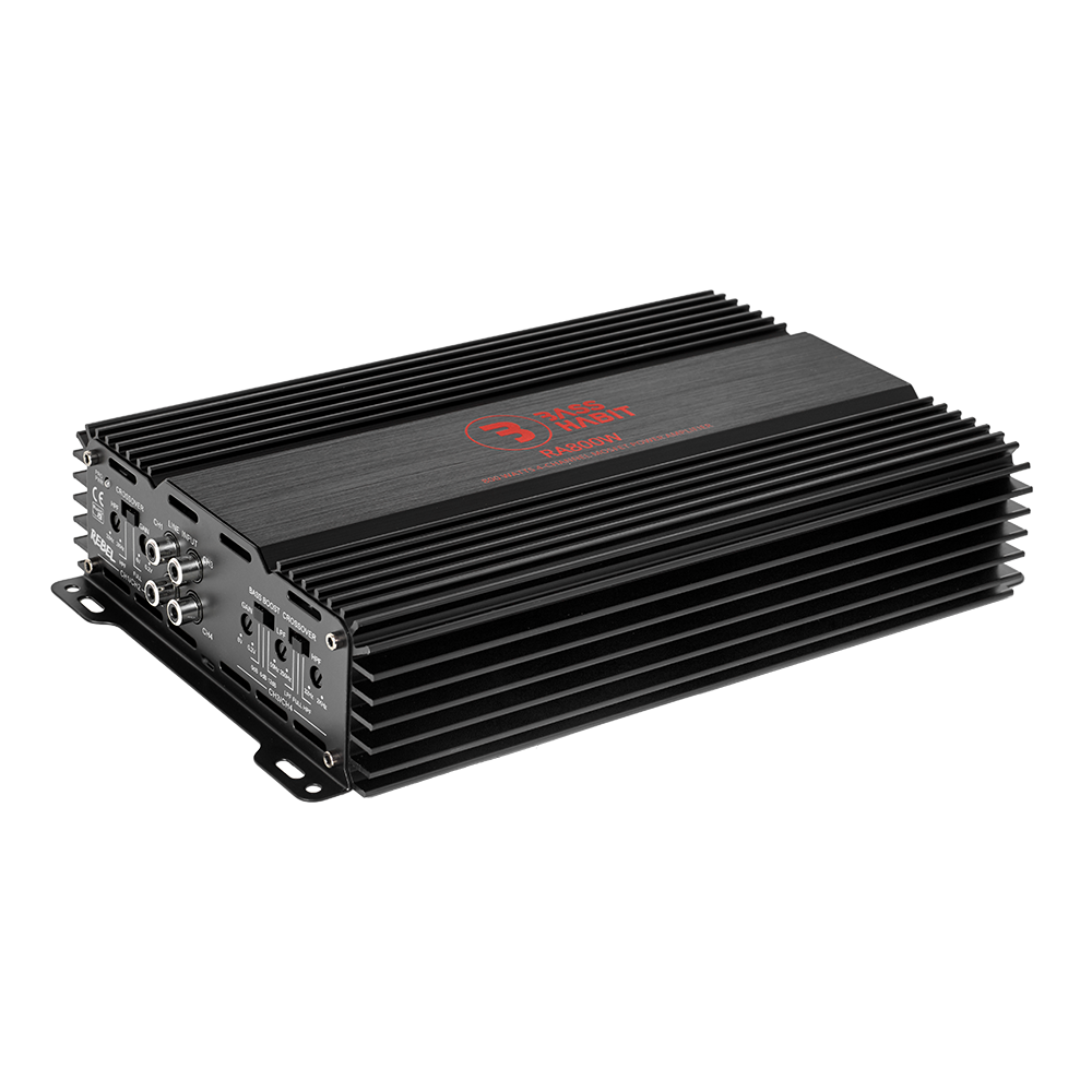 Bass Habit Rebel RA800W, 4-rių kanalų automobilinis garso stiprintuvas 4x100W