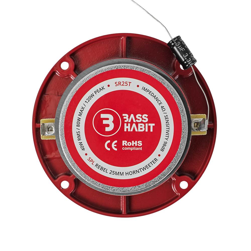 Bass Habit Rebel SR25T, automobiliniai aukštų dažnių garsiakalbiai