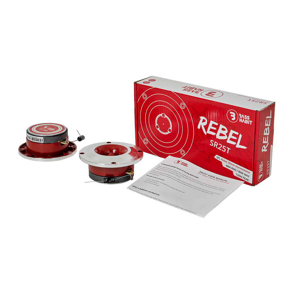 Bass Habit Rebel SR25T, automobiliniai aukštų dažnių garsiakalbiai