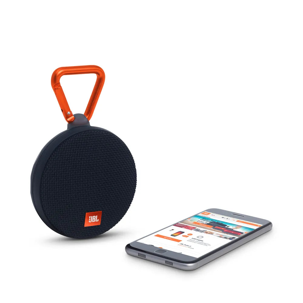 Belaidė garso kolonėlė JBL CLIP 2 su Bluetooth, atspari drėgmei