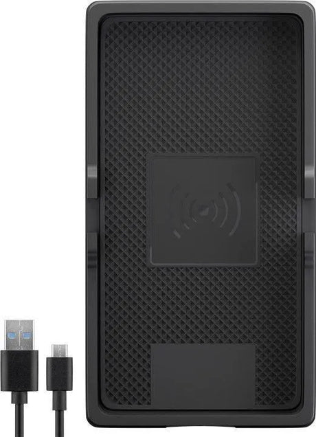 Belaidis greito įkrovimo kilimėlis Goobay 15W, skirtas naudoti transporto priemonėse