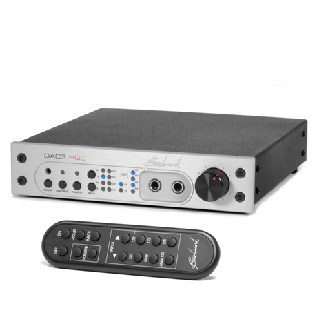 Benchmark DAC3 HGC, Skaitmeninio į Analoginį signalą keičiantis Audio - nuotolinio valdymo pultas su mygtukais